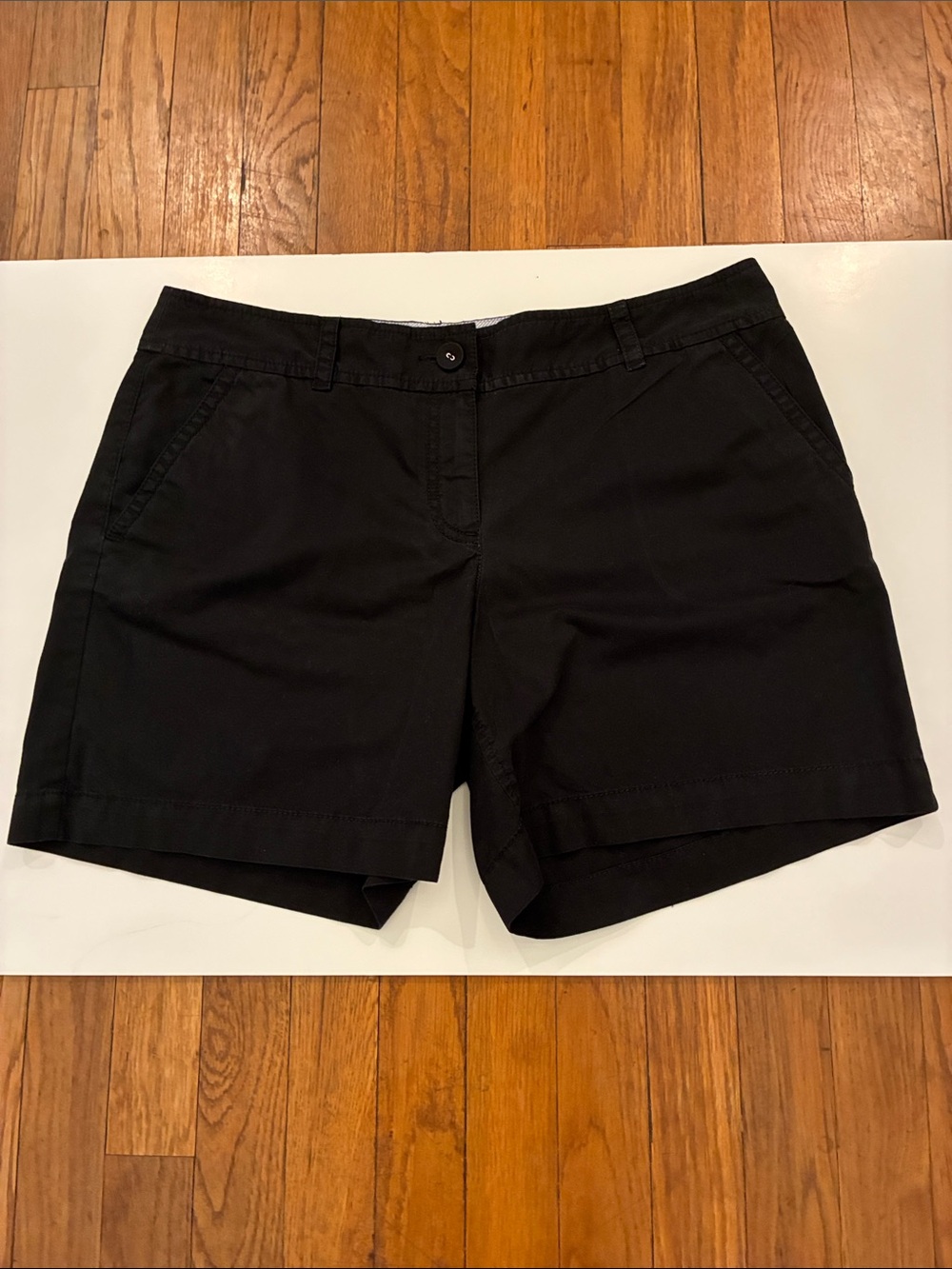 LOFT Black Midrise 100% Cotton Shorts Size 10